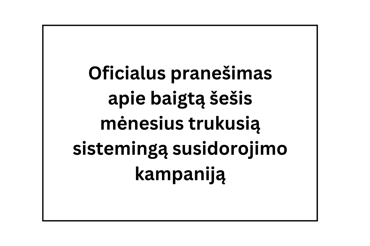Oficialus pranešimas